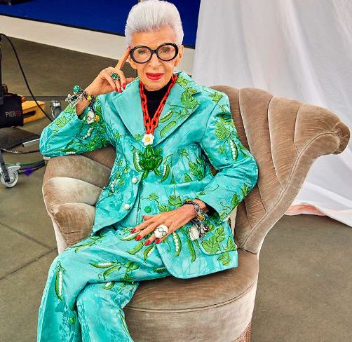 Iris Apfel, a fashion icon and stylemaker, dies at 102. (Image credit- H&M)